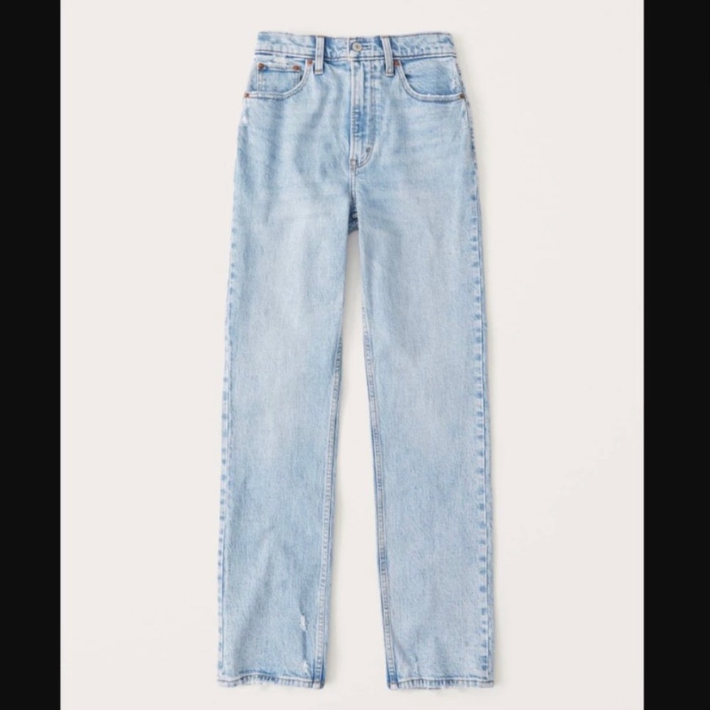 Abercrombie ultra high rise 90s straight jeans
